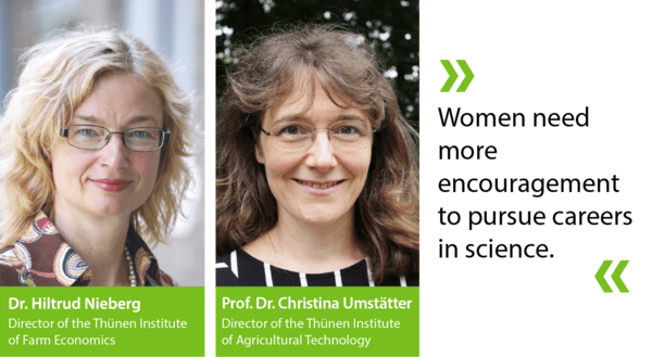 Dir. u. Prof. Dr. Hiltrud Nieberg und Prof. Dr. Christina Umstätter Zwei Frauenportraits